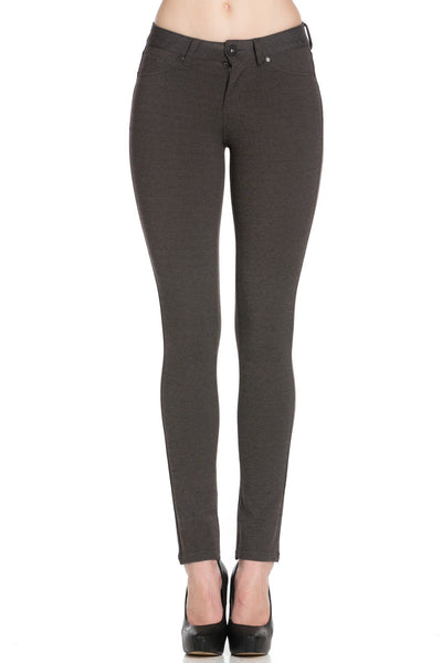 Basic Slim Fit Pants (Charcoal) - Poplooks
